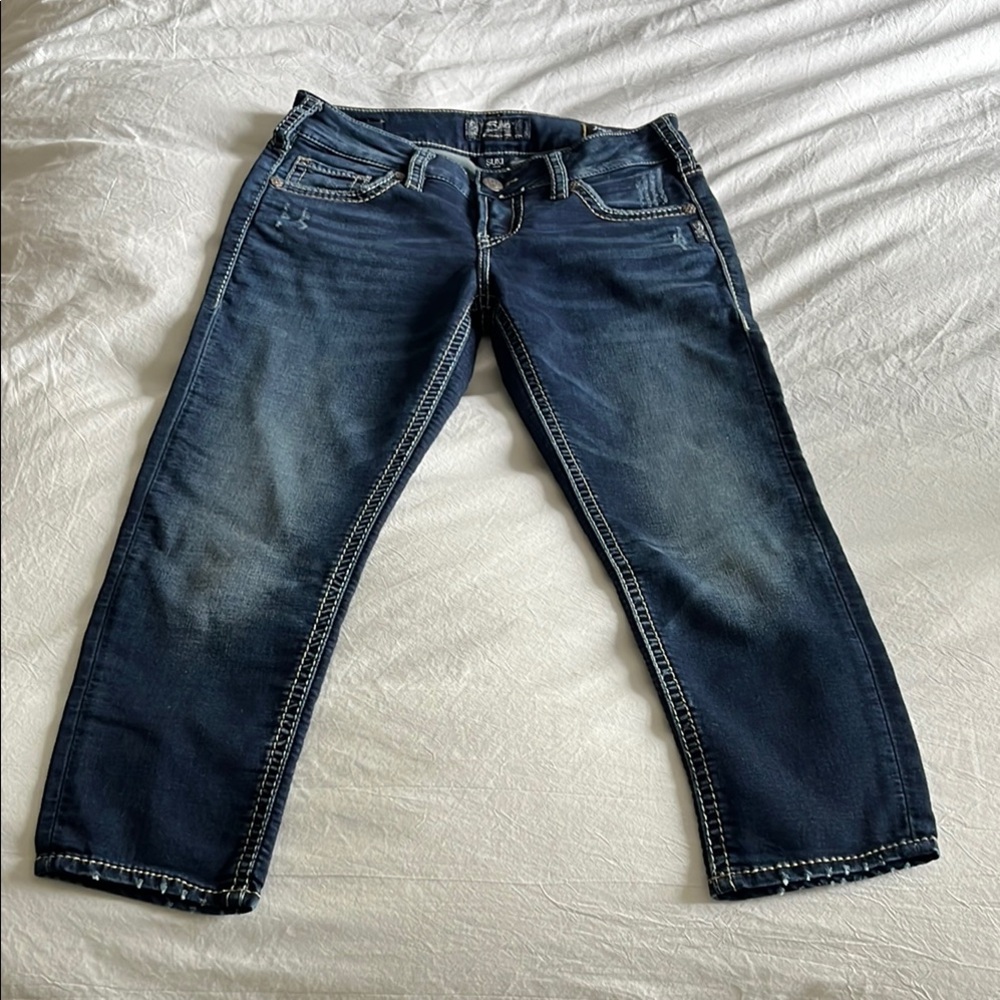 Silver Suki Mid Capris